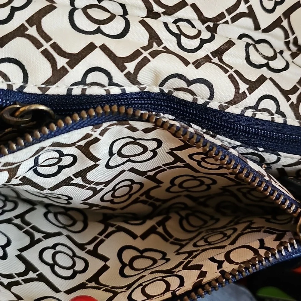 Rafe Blue Faux Leather Double Buckle Clutch Wallet - Picture 5 of 7